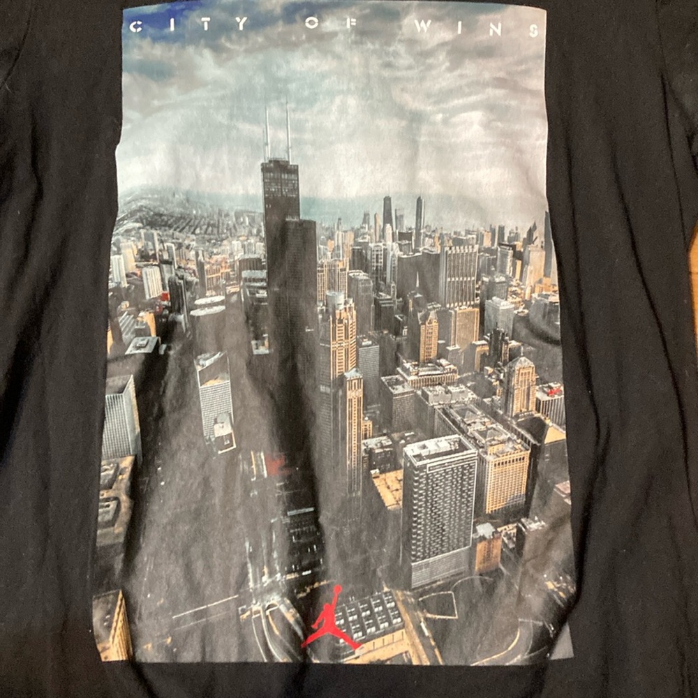 Air Jordan city of wings chicago tee shirt size medium